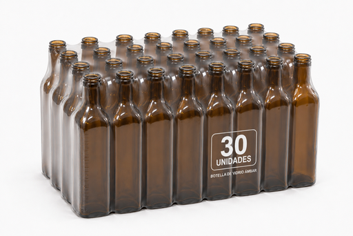 [PACK 20001] PACK X30 BOT CUADR 250 CC AMBAR 